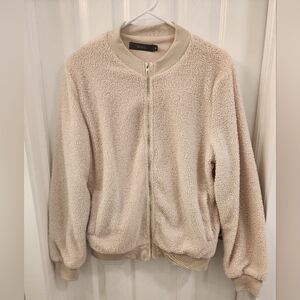 Cozy Cream Zip-Up Jacket